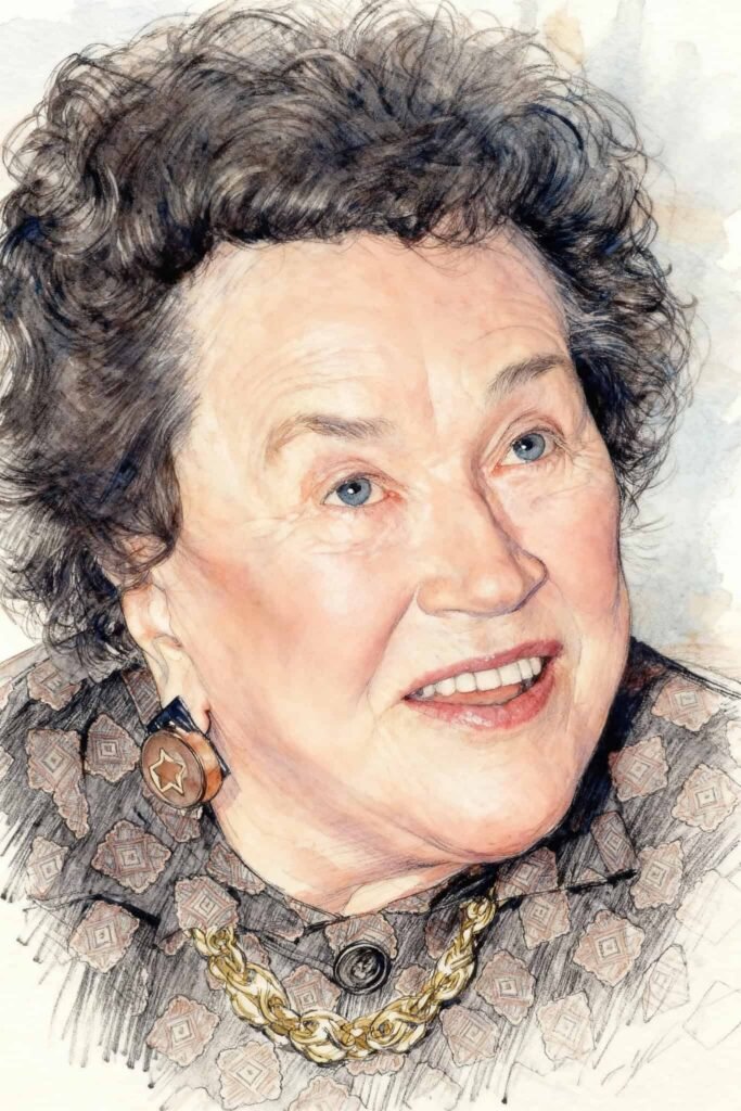 Julia Child illustration
