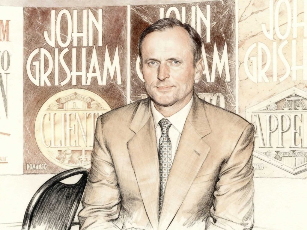 John Grisham illustration