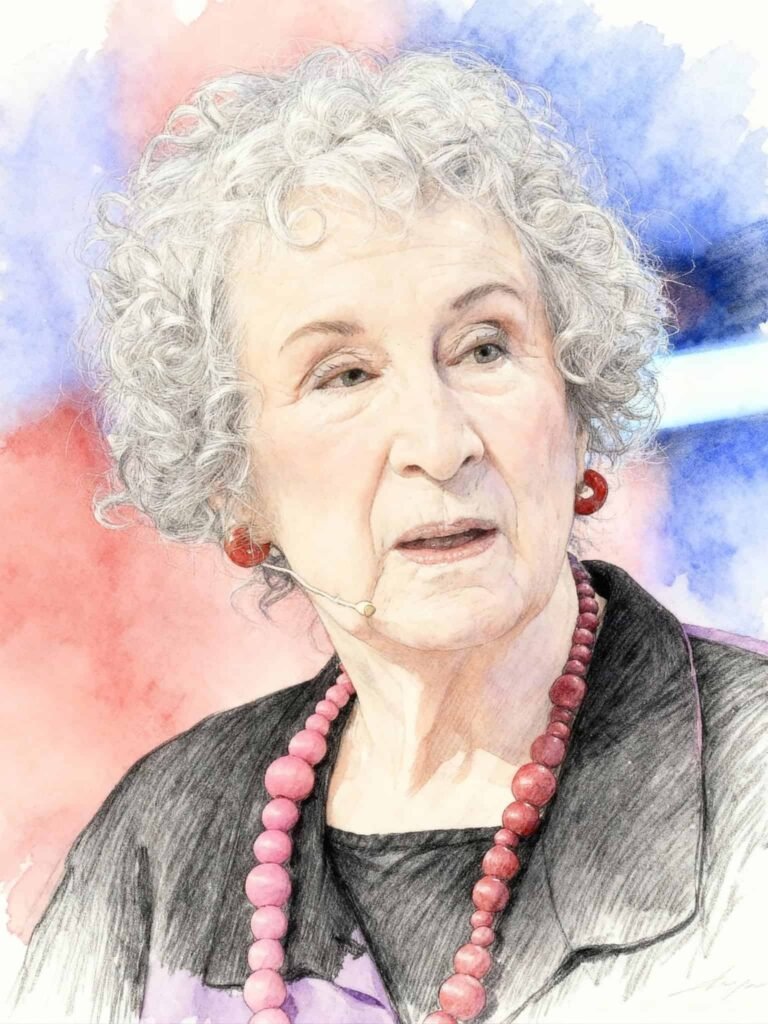 Margaret Atwood illustration