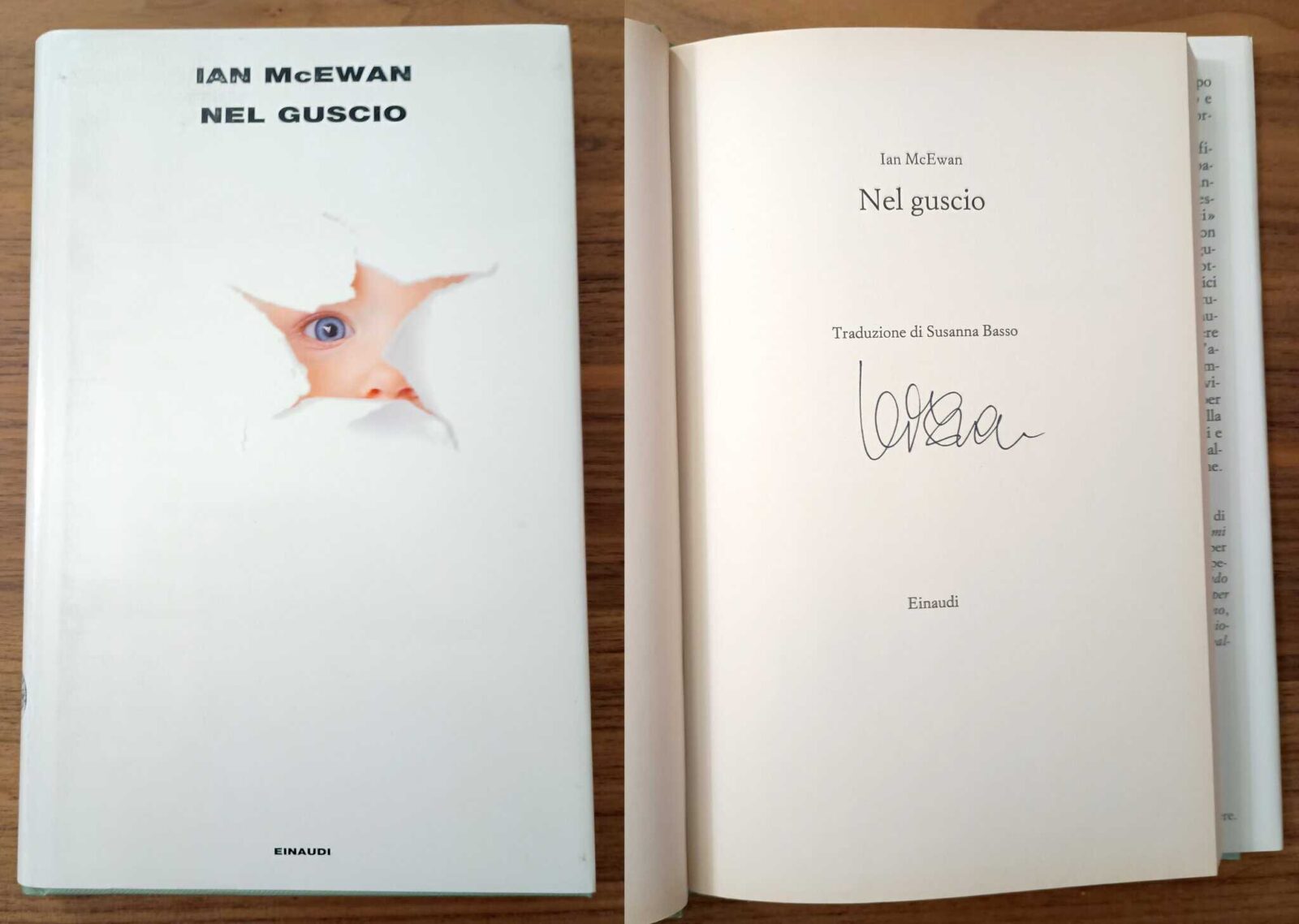 Nel Guscio Nutshell Signed by Ian McEwan