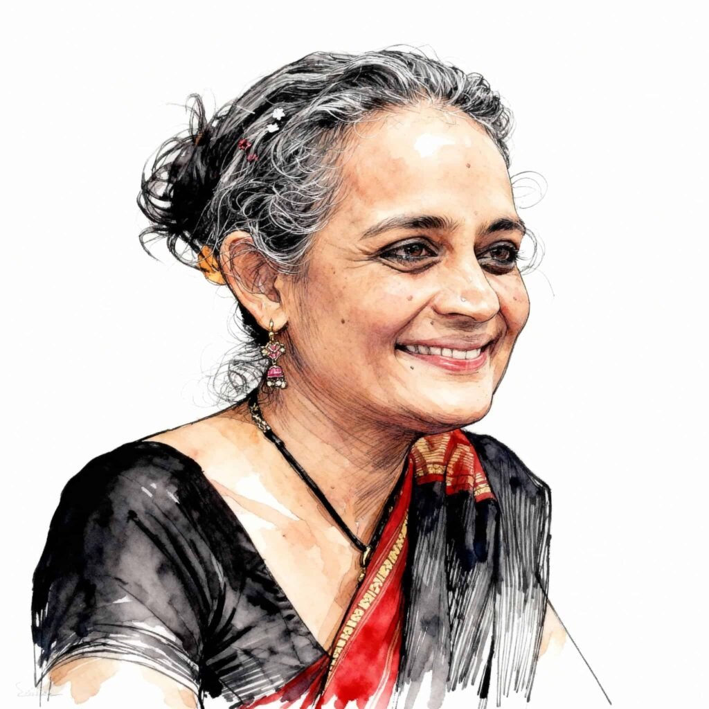 Arundhati Roy illustration