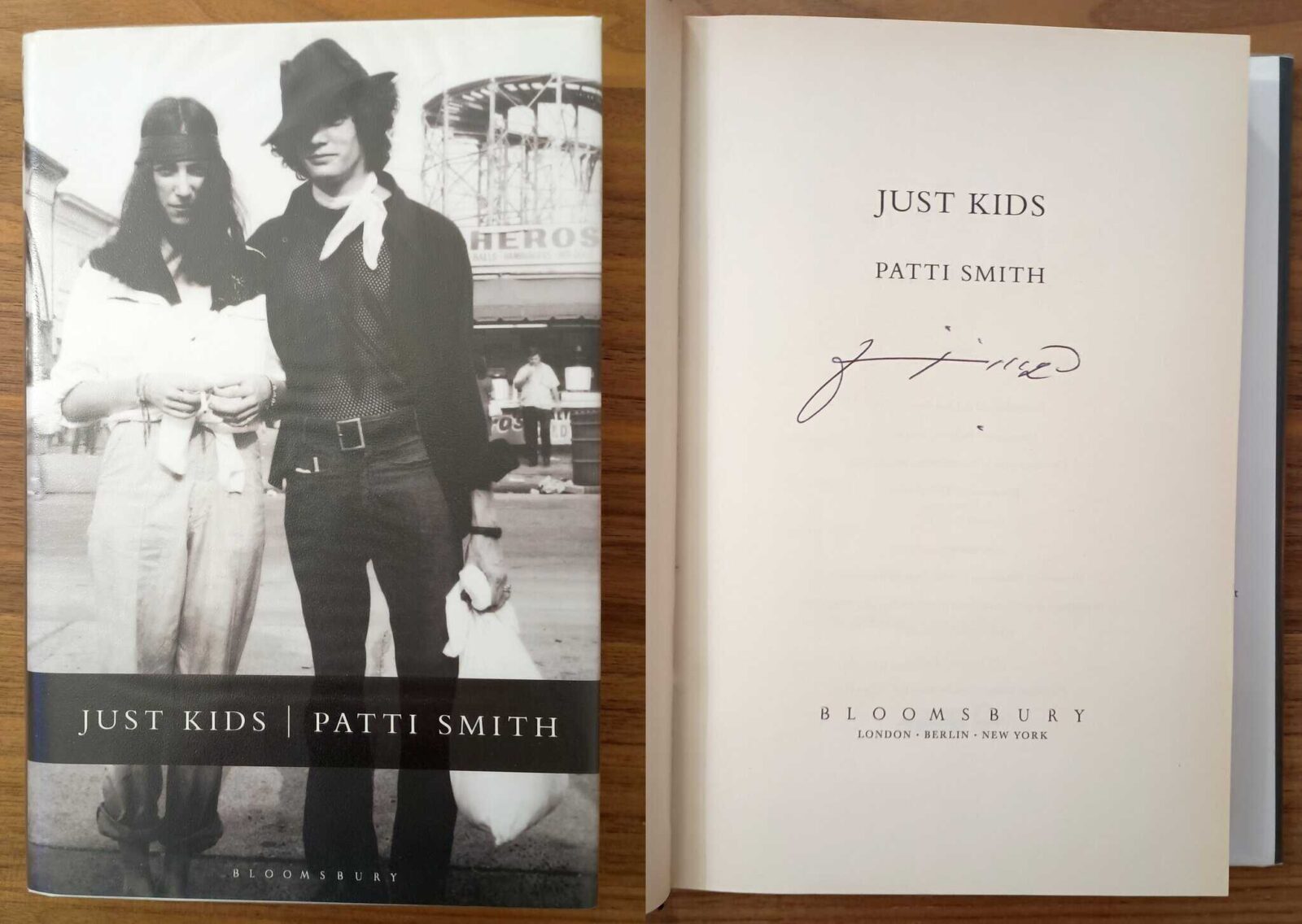 Just Kids signed first edition Patti Smith