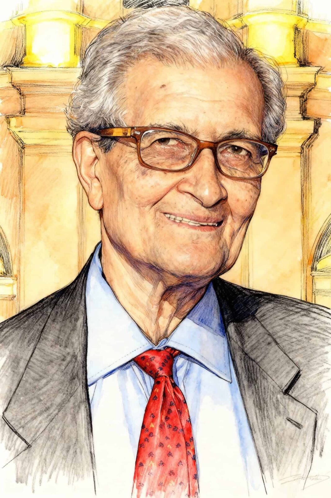 Amartya Sen illustration