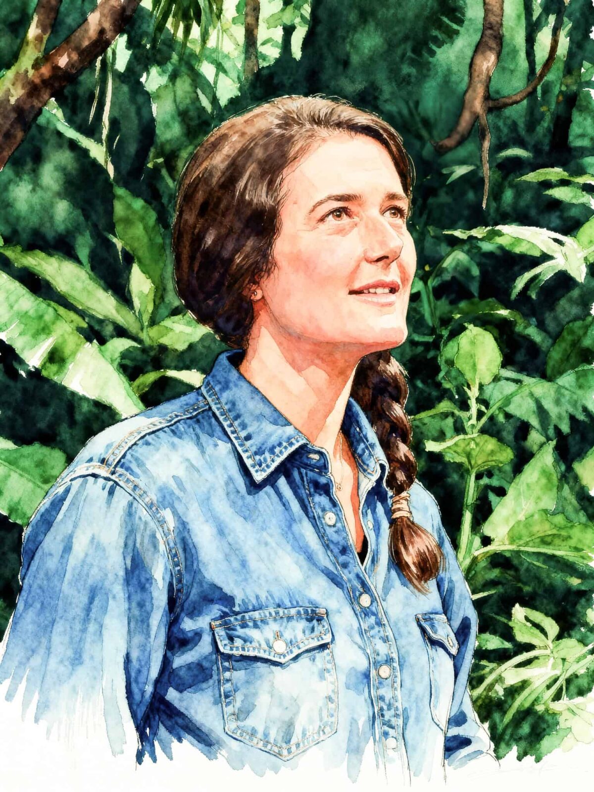 Dian Fossey illustration