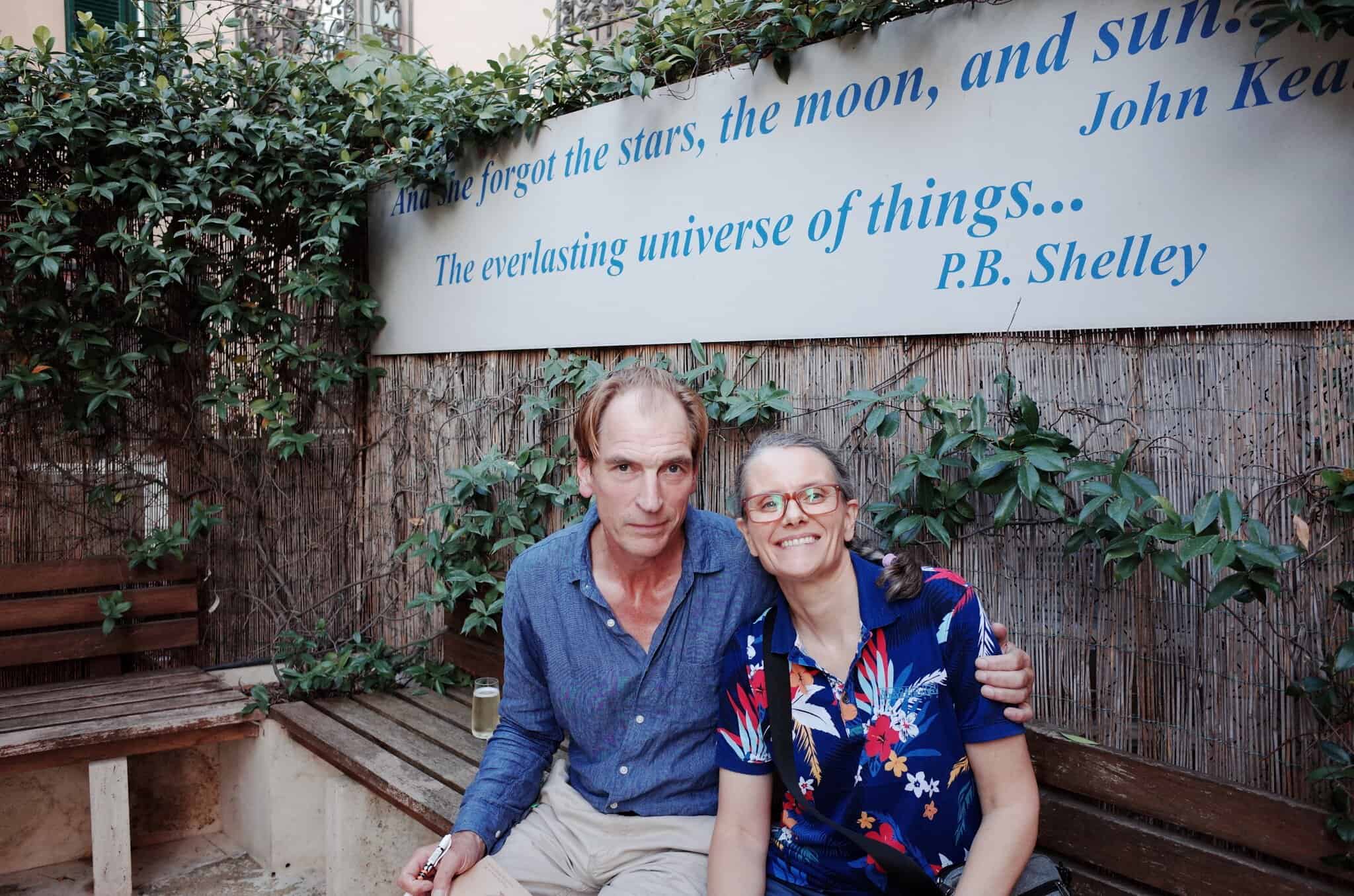 Julian Sands at the Keats-Shelley House Rome in September 2019