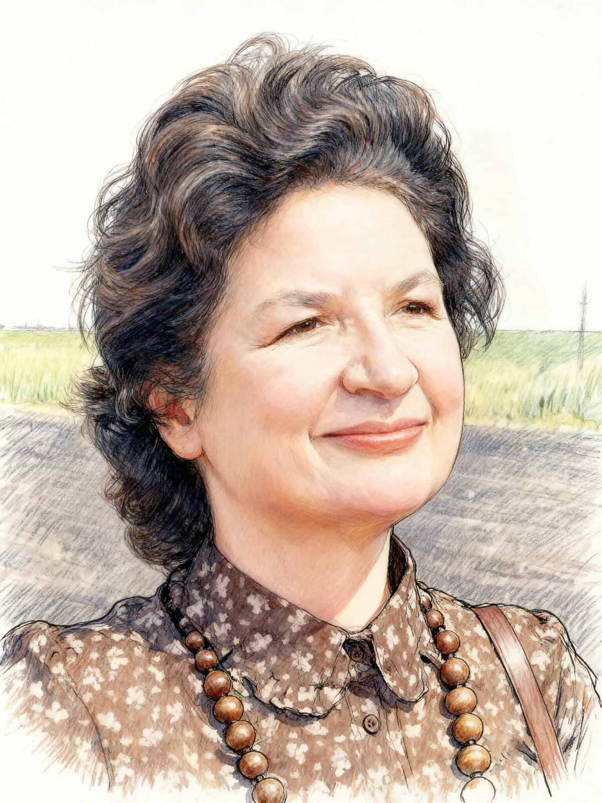P.D. James illustration