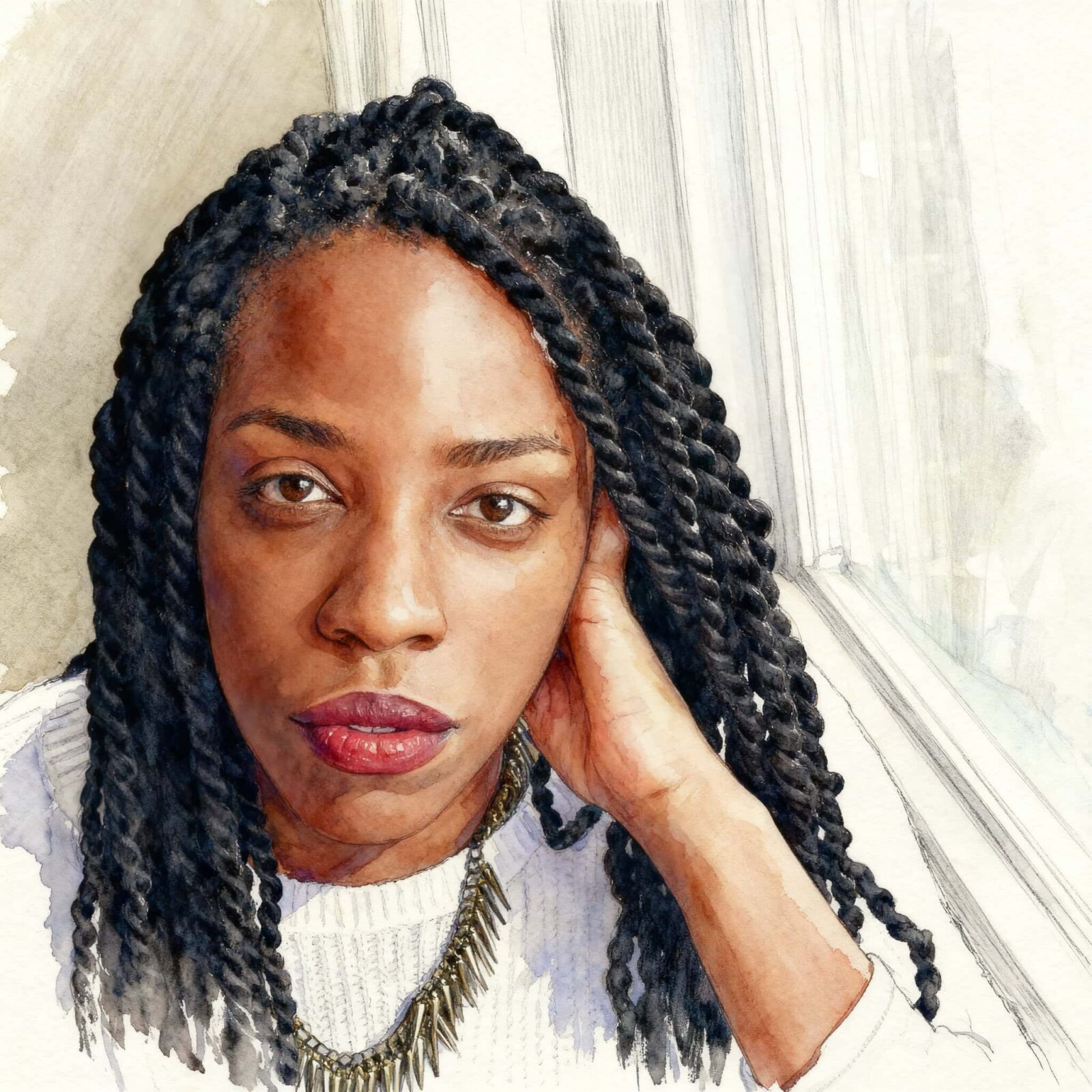 Lauren Wilkinson illustration based on photo (c) Niqui Carter