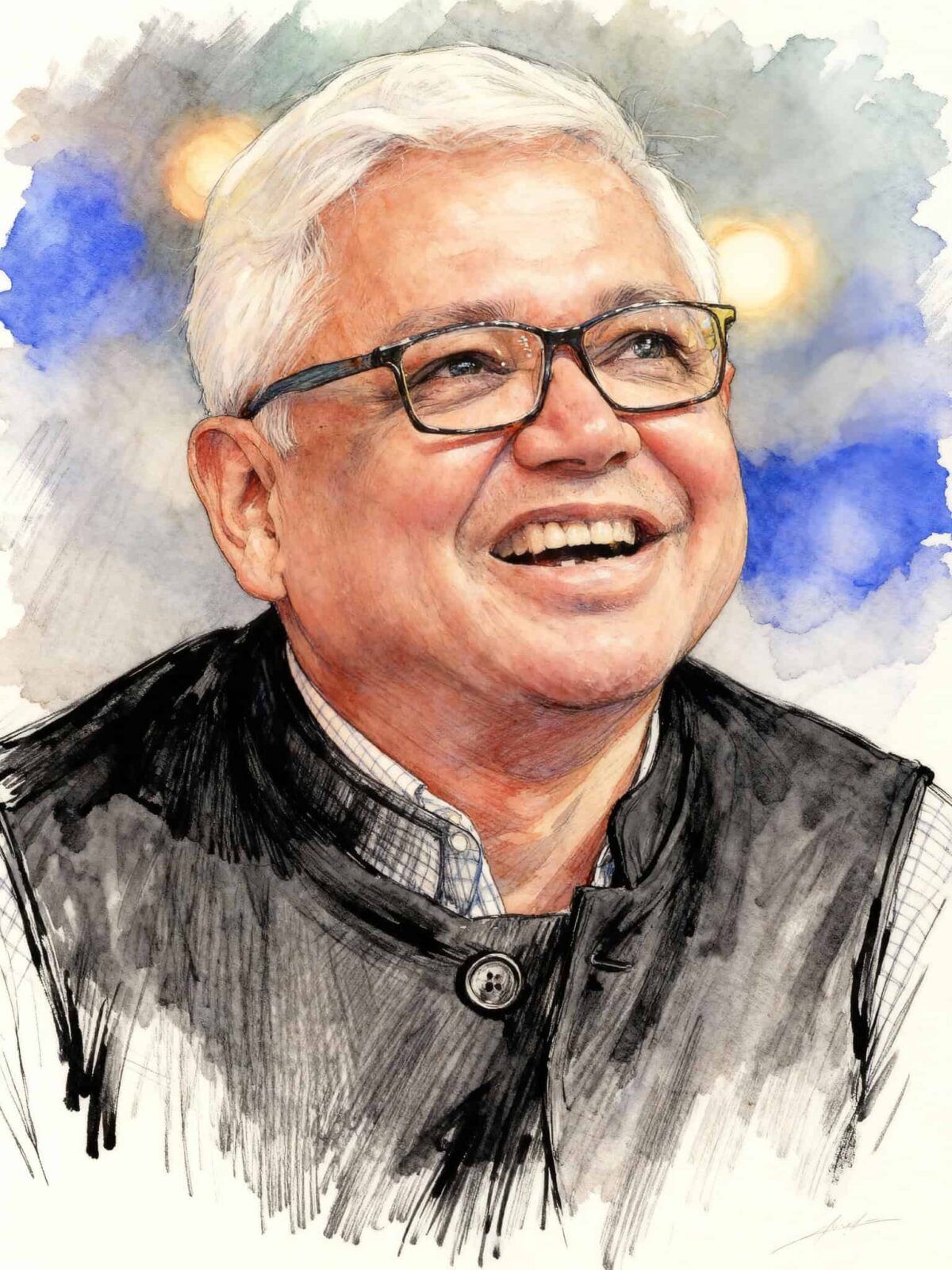 Amitav Ghosh illustration